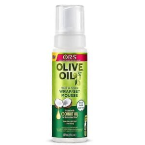 Olive oil wrap/set mousse